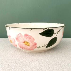 Saladier Céramique Floral - Scène Champêtre - Vintage - Bon état