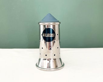 Legendärer ALESSI Salzstreuer, Edelstahl, Auszeichung, Klassiker um 1996 Design Michael Graves, tolles Industriedesign