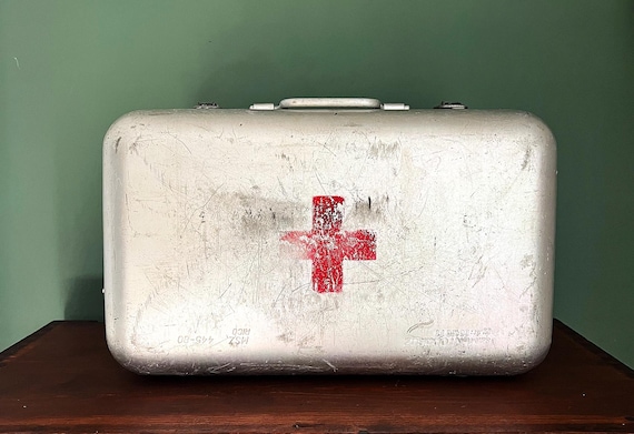 Vintage XXL First Aid Kit Hungarian Military Militaria, Aluminum
