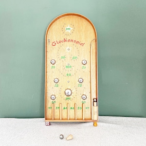 Ancien Flipper En Bois, Jeu De Café, Vintage, Collection
