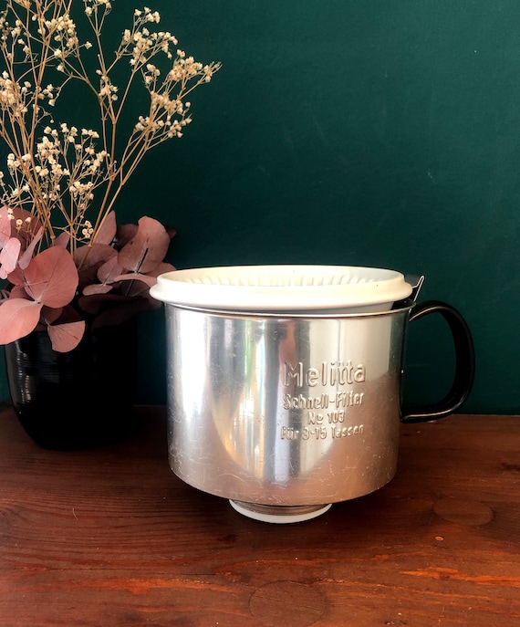 希少　Melitta No. 103 ヴィンテージ フィルター　4穴 MELITTA Coffee Filter/quick Filter 4-hole # Vintage Porcelain/alu
