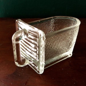 GLASSCHÜTTE für Küchenbüffets, kleine kurze Größe, 1940er Jahre, Vintage, Landhausstil, Vorrats- Aufbewahrungsschublade, Frankfurter Küche