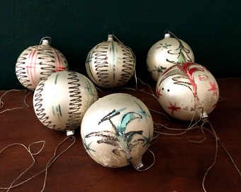 16 Christbaumkugeln Aus Glas – 8 Cm, Silber, Glänzend & Matt, Mit Öse, Für Weihnachtsdekoration