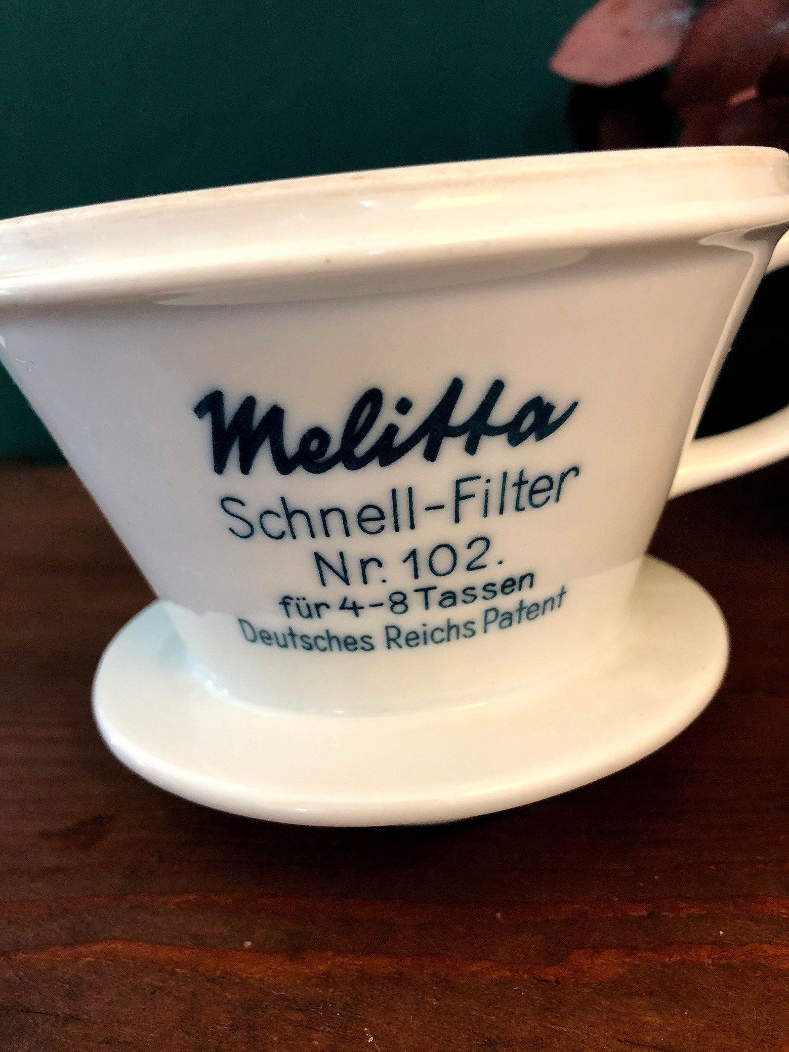 VTG 60's. Coffee Dripper No. 102 by Melitta, Pale Green
