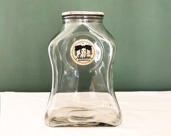 AESKA candy jar, storage jar by Rachengold Bonbons Berlin, 1920s, vintage kitchen decoration, country house style, storage, brocante