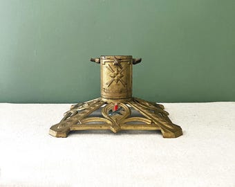 Support de sapin de Noël vintage BULACH. - Aluminium, Verre