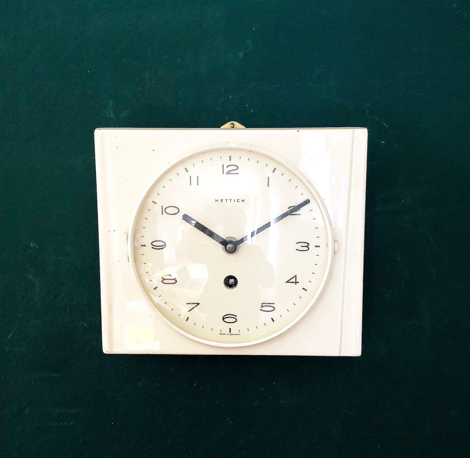 VINTAGE Kitchen Clock Hettich, Wall Clock Approx. 1950s
