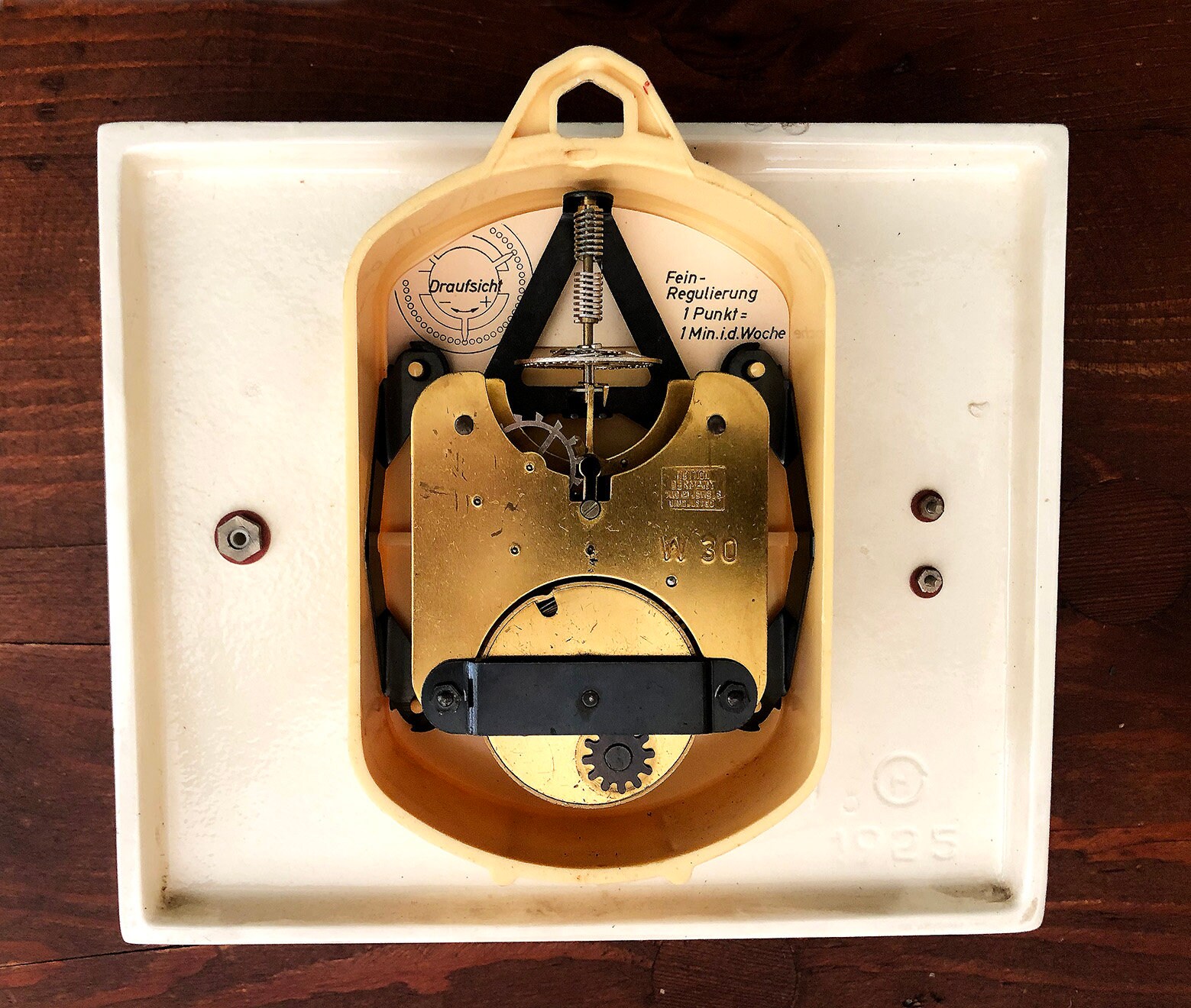 VINTAGE Kitchen Clock Hettich, Wall Clock Approx. 1950s