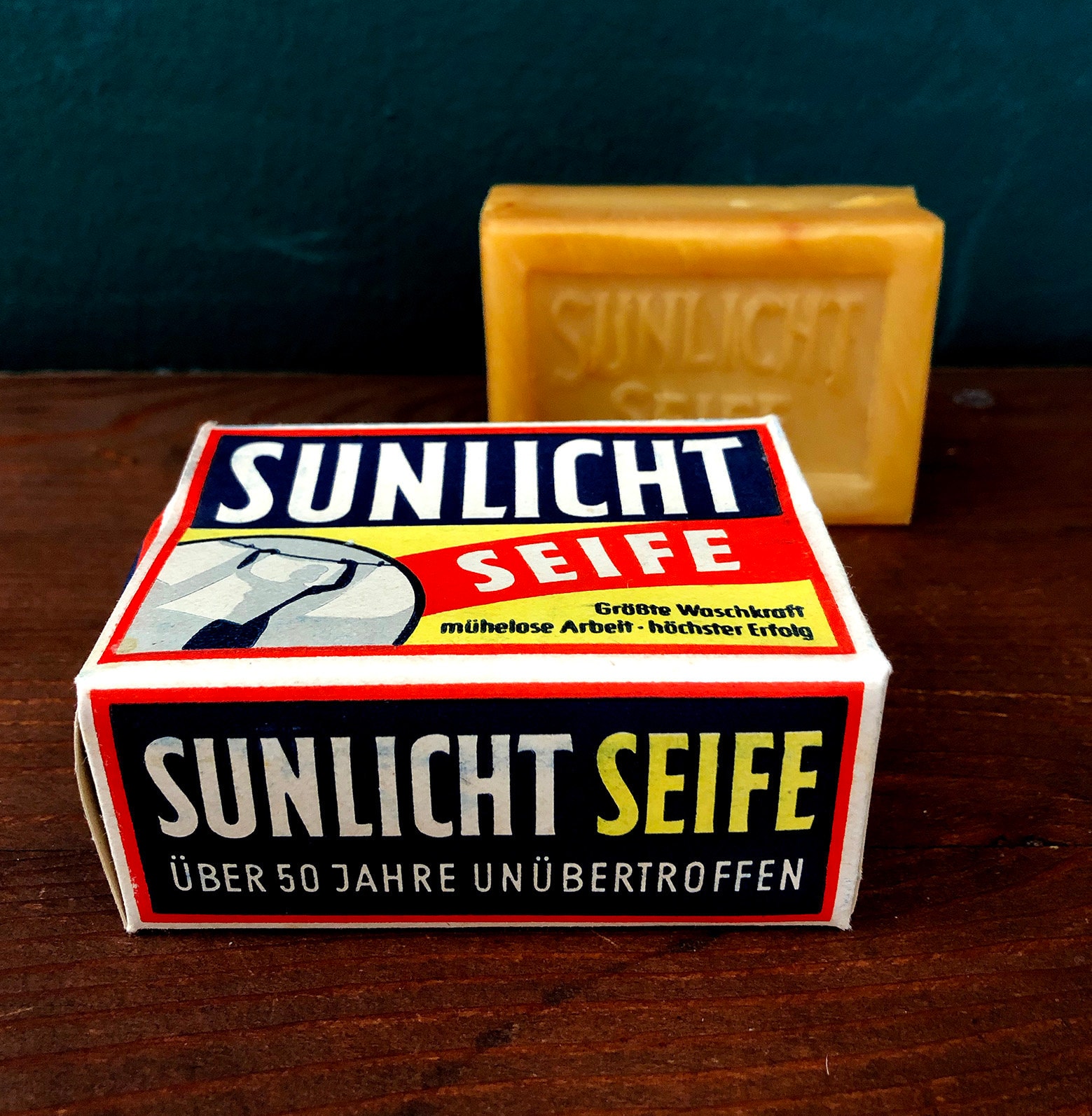 VINTAGE SUNLIGHT Soap 1950s Original Packaging, Laundry Soap