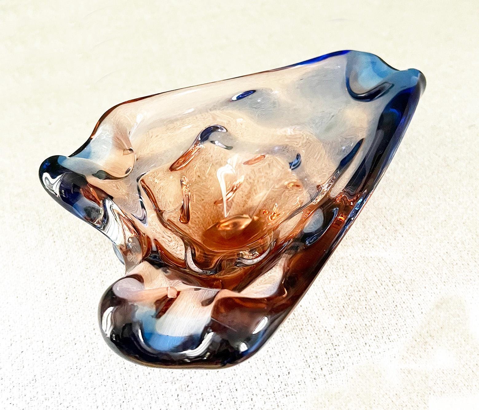 Cruche à Eau Moser Paula Art Nouveau 9,5 Pouces - Verre Clair, Décor Floral Taille-douce, Signée