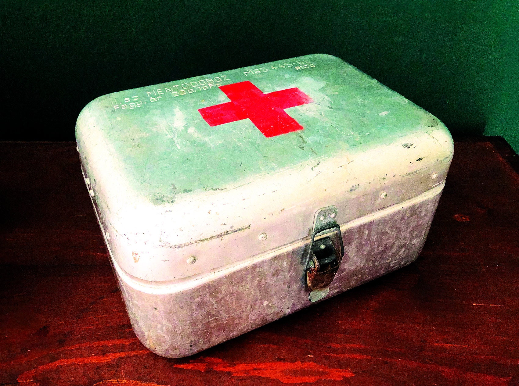 60s 米軍　実物 MEDICAL FIRST AID KIT CASE アルミ Vintage Military First Aid Kit, Aluminum Case, Circa 1950s