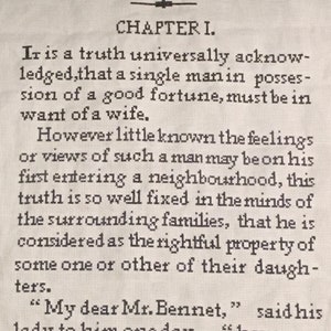 Pride and Prejudice 1st Edition Cross Stitch