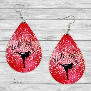 Karate Mom Earrings, Martial Arts Jewelry, Karate Gifts, Martial Arts Gifts, Black Belt, Kung Fu, Tai Kwan Do, Jiu Jitsu, MMA