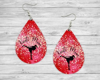 Karate Mom Earrings, Martial Arts Jewelry, Karate Gifts, Martial Arts Gifts, Black Belt, Kung Fu, Tai Kwan Do, Jiu Jitsu, MMA