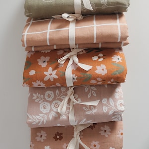 Extra Large 120cm 100% Cotton Bamboo Organic Muslin wrap Unisex gift Baby Swaddle Burping Cloth Blanket Breastfeeding Cover