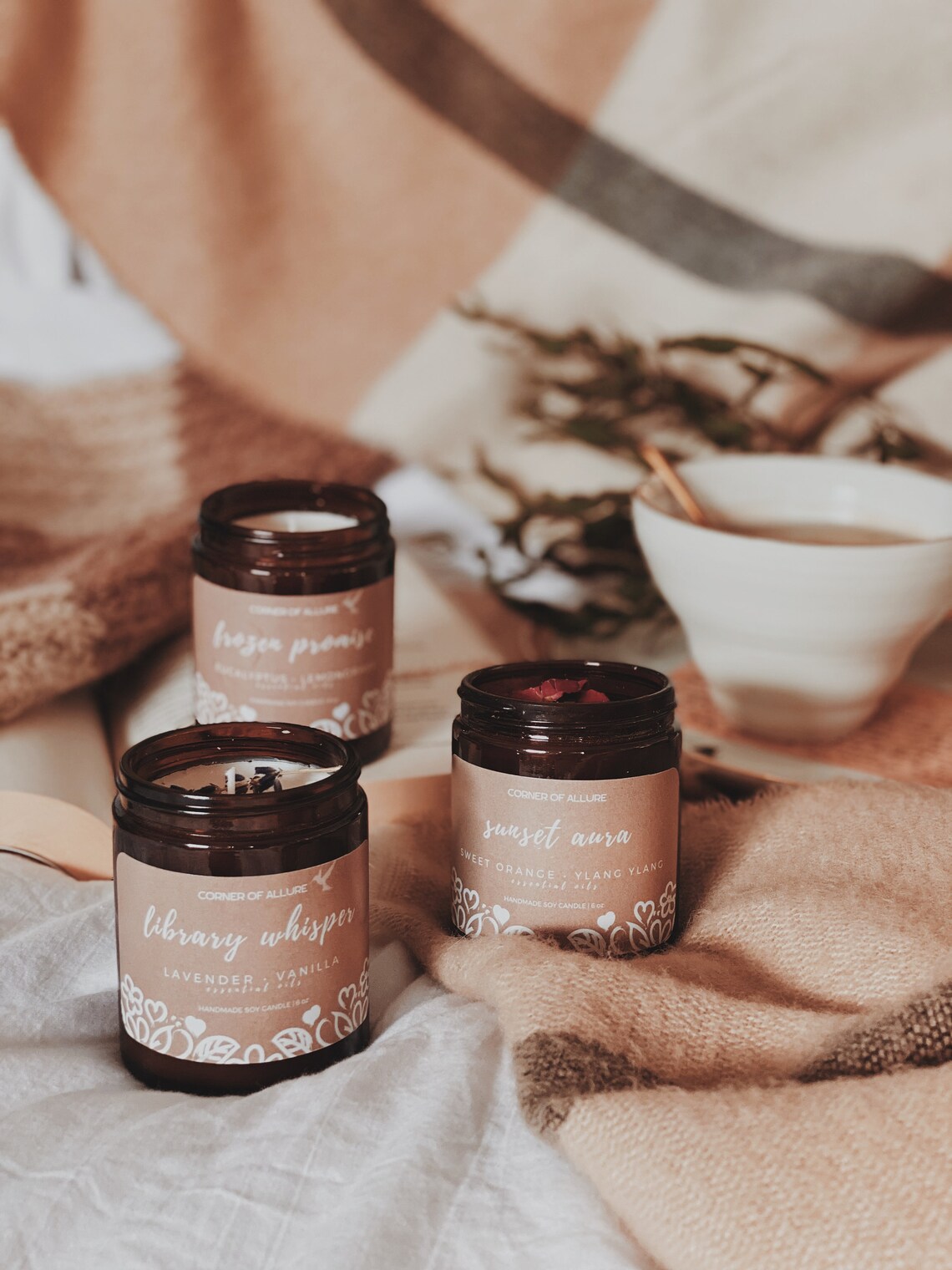 Aromatherapy Soy Candles Infused with Pure Essential Oils Etsy