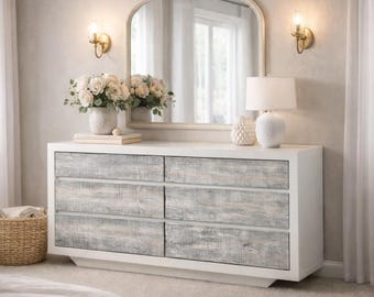 DIY Farmhouse 6 Drawer Dresser Plans (PDF File Download Only) | Woodworking Plans | Step-by-Step Guide | Large Storage Furniture DIY