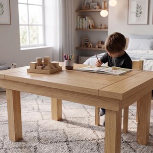 Simple DIY Kids Table Plans (PDF File Download Only) | Toddler Table | Children Table | Simple Wood Table | Farmhouse Table | Dining Table