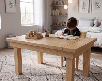 Simple DIY Kids Table Plans (PDF File Download Only) | Toddler Table | Children Table | Simple Wood Table | Farmhouse Table | Dining Table
