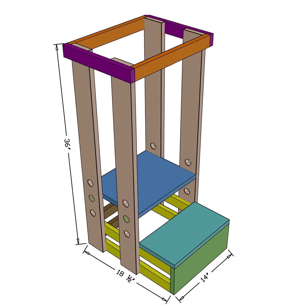 DIY Learning Tower
 DIY Toddler Learning Tower PDF Plans step Stool Plans Etsy UK