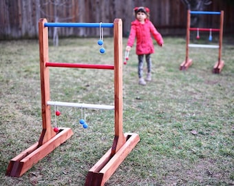 DIY Wooden Ladder Toss Game Plans [Ladderball Plans, Ladder Golf, Outdoor, Backyard Game, Lawn Game, Kids Game, Woodworking]
