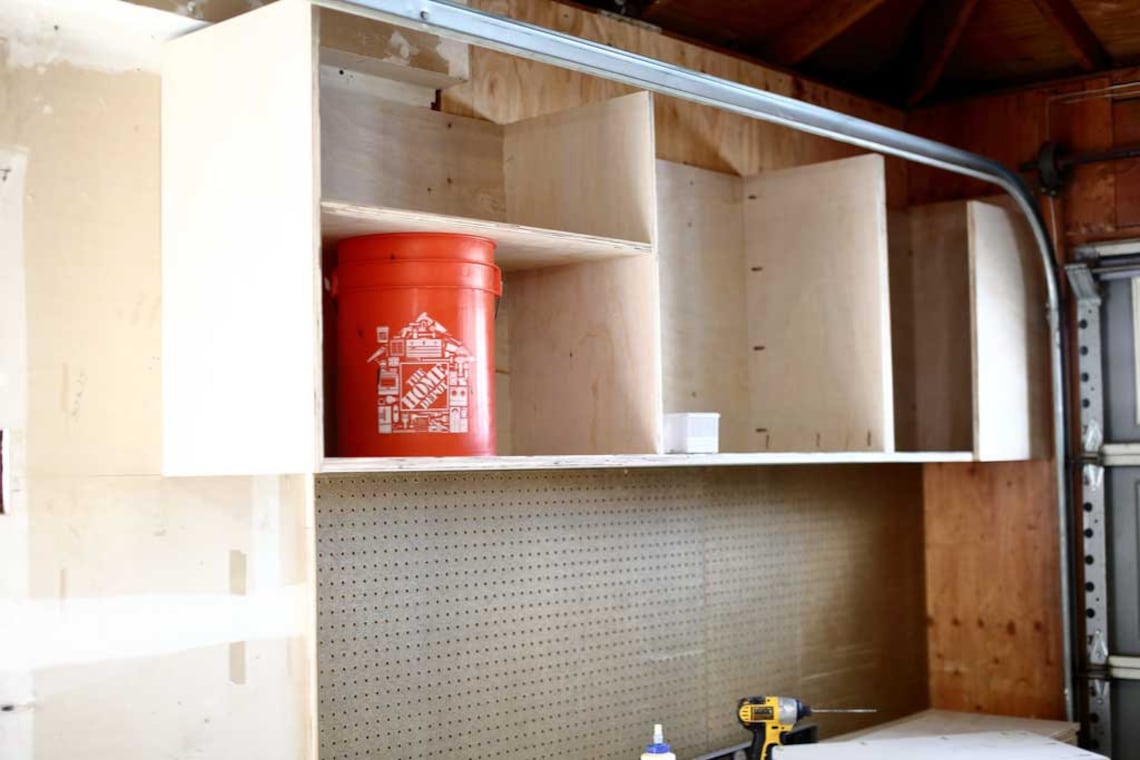 DIY Wall Mounted Garage Plans plywood Shelves With Etsy