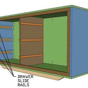 DIY 6 Drawer Dresser Plans Plywood Dresser, Bedroom Dresser, Farmhouse Wooden Dresser, Chest of Drawers Kids Dresser, Bedroom Dresser zdjęcie 4