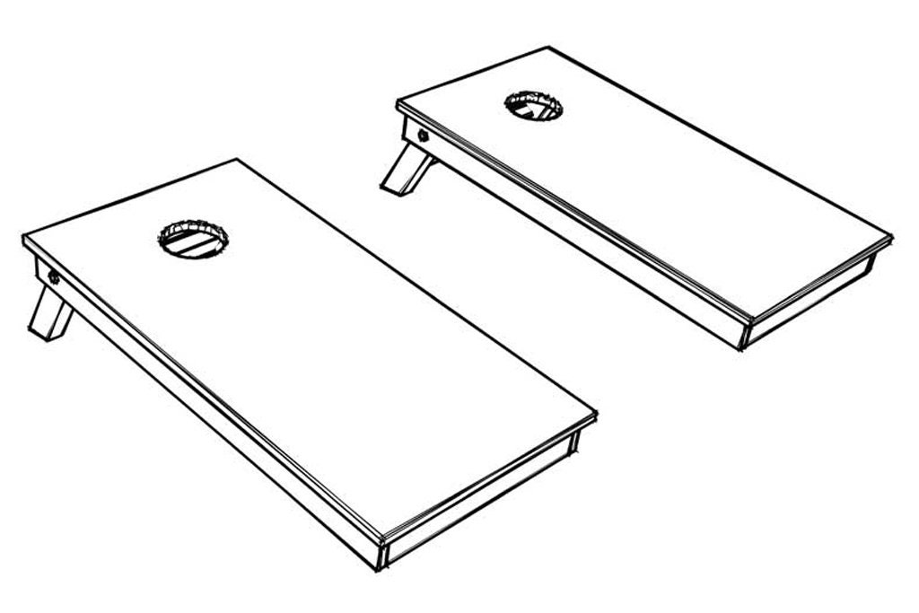 DIY Cornhole Boards PDF Plan Custom Corn Hole Boards Game Etsy