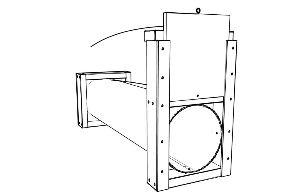 DIY Skunk Trap Using a Concrete Form Tube Plans spray Proof Trap
