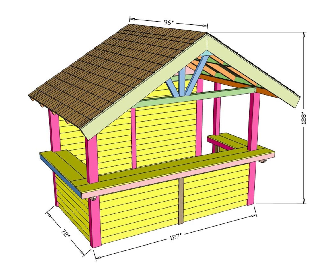 Build Your Own Outdoor Bar (PDF File Download Only) | DIY Backyard Bar ...