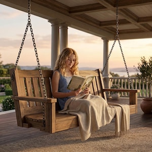 DIY Outdoor Swing Bench Plans (PDF File Download Only) | Porch Swing Woodworking Plans | Step-by-Step Guide | Patio Swing Bench DIY image 4