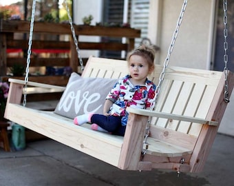 Kids swing cheap bench