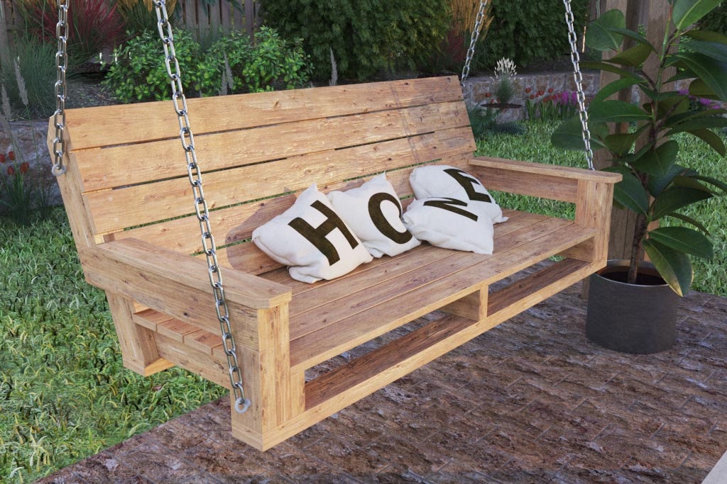 Midstatecustom's Large Handcrafted Wooden Swing Hang Anywhere Family Fun,  Indoor Outdoor Elegance, Quality Craftsmanship, Rope Included -  Norway