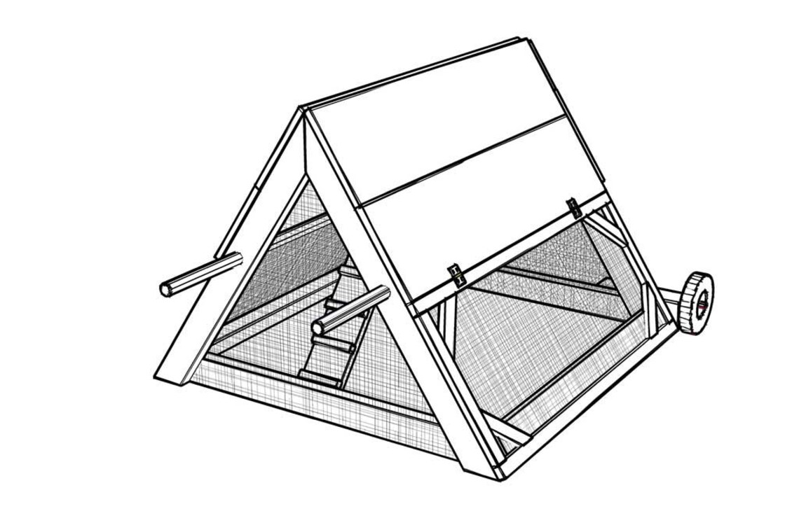 DIY Mobile Triangleshaped Chicken Coop PDF Plan hen House Etsy UK