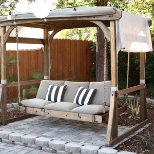 Swing Pergola with 6x6 Posts - DIY Project