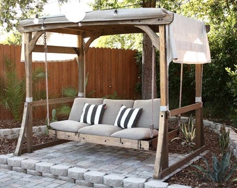 DIY Outdoor Arbor Swing Plans [Swing Plans, Porch Swing Plans, Swing Bed, Pergola Swing, Outdoor Arbot Swing, Porch Swing, Garden Swing]