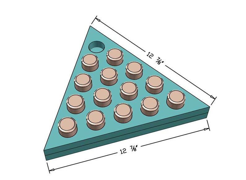 DIY Triangle Peg Board Game PDF Plan Cracker Barrel Peg Game Etsy