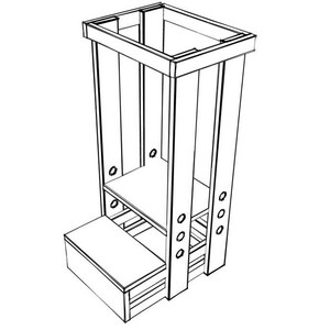 DIY Toddler Step Stool With Guard Rail PDF Plan [learning Tower Plans ...