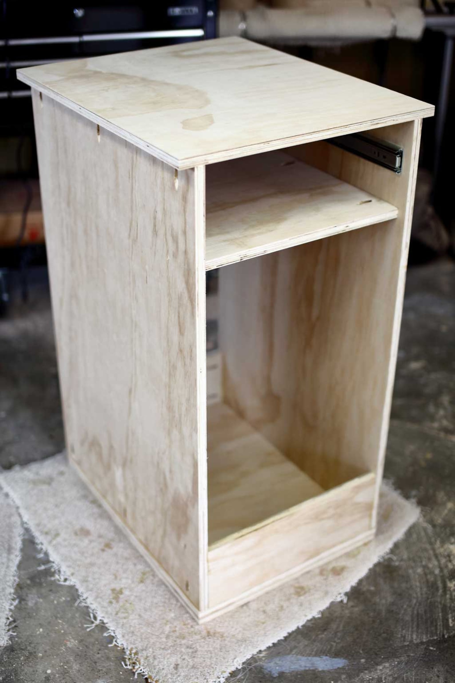 DIY Mobile Tool Cart With Pegboard Sides Plans homemade - Etsy