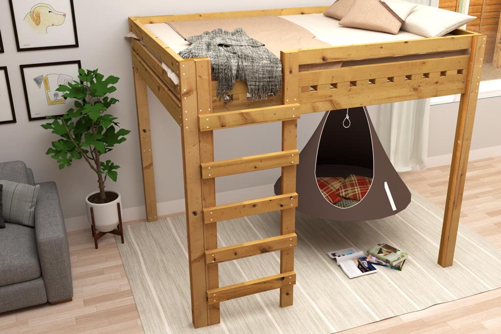 DIY Fullsize Loft Bed Plans for Adults Etsy
