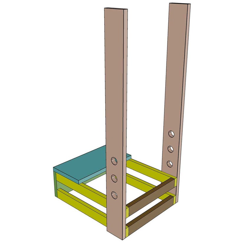 DIY Toddler Step Stool With Guard Rail PDF Plan learning Etsy