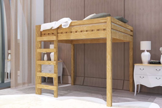 Diy queen loft bed with stairs outlet