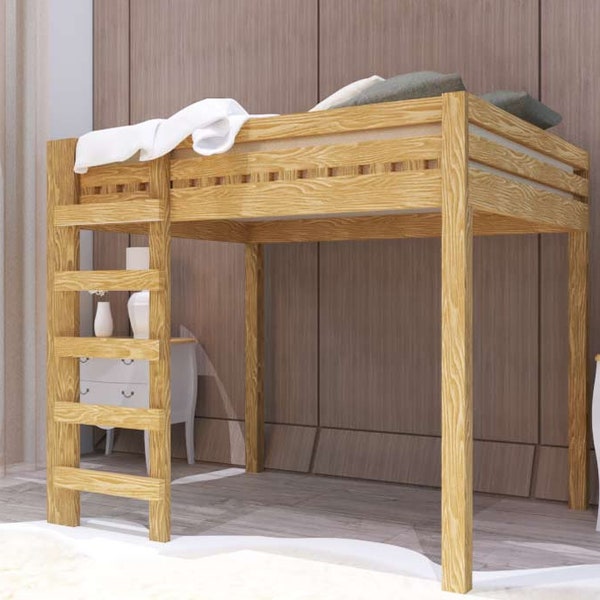 Diy Queen Loft Bed Etsy