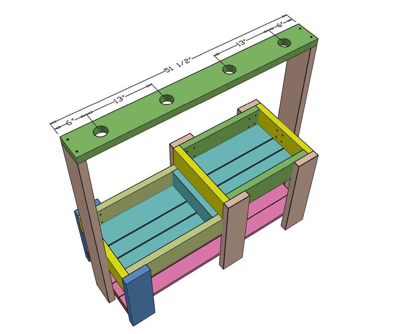 DIY Sand and Water Play Table for Kids Plans water Table Etsy Australia