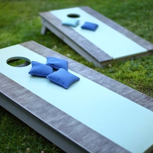 DIY Cornhole Boards Plans [Custom Corn Hole Boards, Game, Bag Board Set, Baggo Board, Outdoor Games, Party Games, Bean Bags, Corn Hole Set]