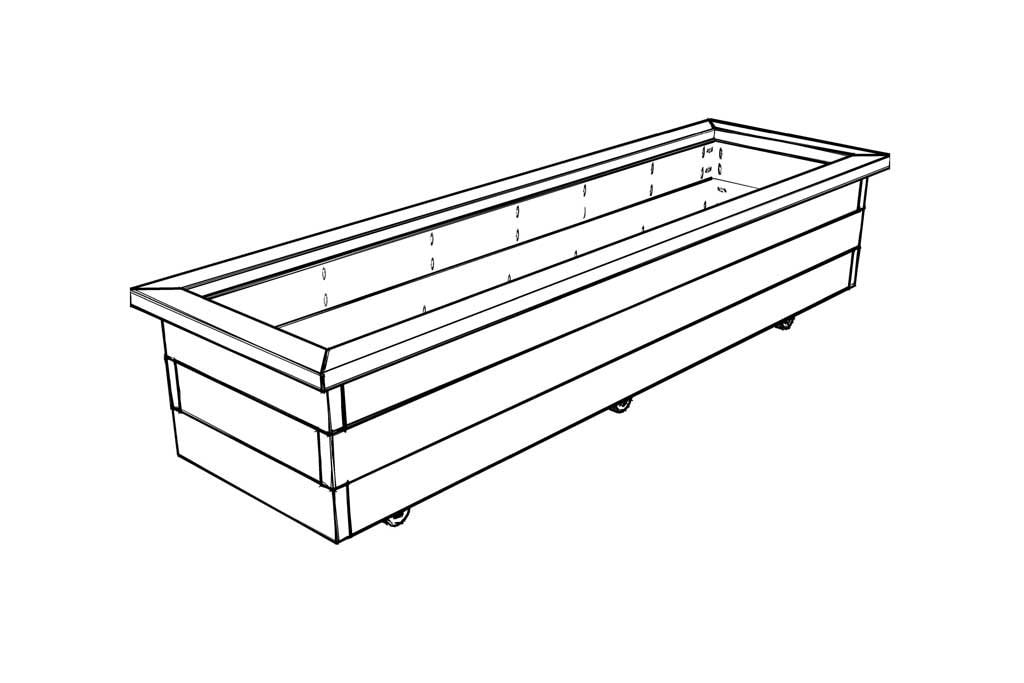 DIY Planter Box on Wheels Plan planter Box Plans DIY Planter Etsy