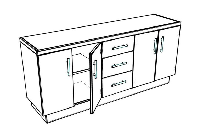 DIY Garage Cabinet with Drawers Plans Plywood Cabinets, Garage Storage Ideas, Workshop Cabinets, Shelves with Doors, Storage Shop Cabinets image 2