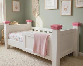 Build Your Own Toddler Bed (PDF File Download Only) | DIY Kids Bed Plans | Safe & Low Design | Instant Download PDF