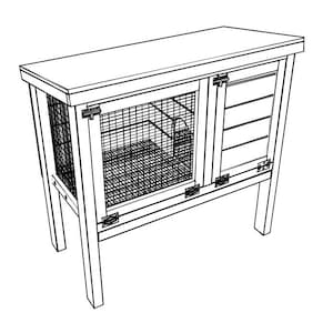 Conejera de bricolaje para planos de interior y exterior solo archivo PDF Casa para conejos, casa para conejos, jaula para conejos, conejera para interiores, exteriores imagen 2