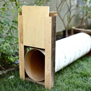 DIY Skunk Trap Using a Concrete Form Tube Plans [Spray Proof Trap, Planning and Control, Animal Control, Wildlife Removal]